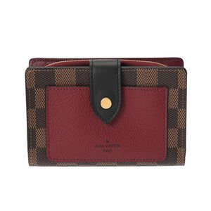 Louis Vuitton Damier Portefeuille Wallet Juliette Bordeaux Canvas Bifold